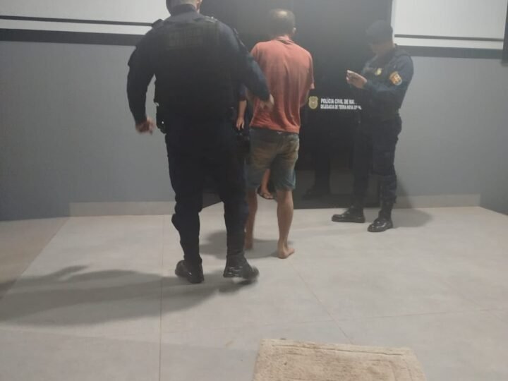 Marido surta por ciúmes de ligação, tenta agredir esposa e acaba preso pela PM em Nova Guarita
