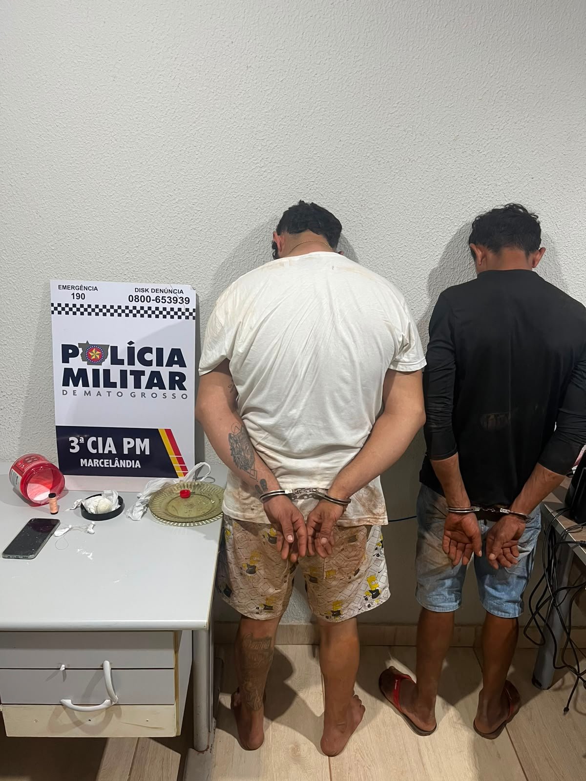 Suspeito admite envolvimento com tráfico e organização criminosa após ação policial em Marcelândia