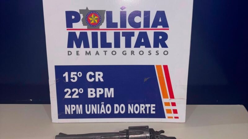 Homem é preso após disparos durante festa e polícia apreende revólver em União do Norte