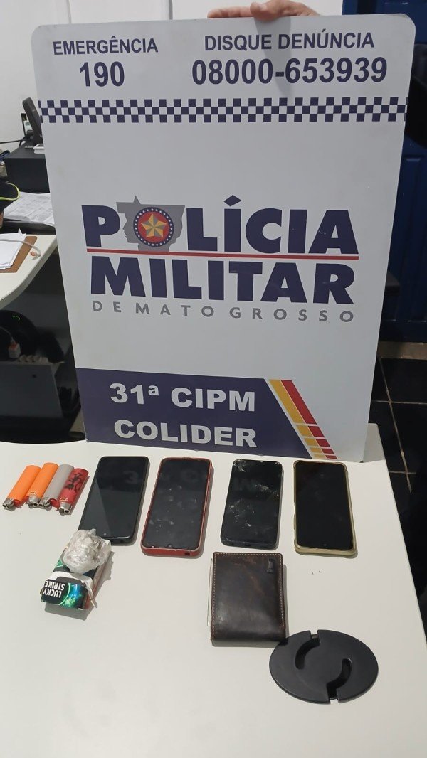 Grupo é flagrado fumando maconha e dois são encaminhados à delegacia em Colíder
