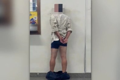 Homem chega só de cueca à DP após quebrar o braço da mãe