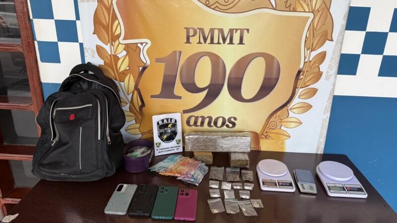 Ação da equipe Raio termina com três mulheres e um homem presos por tráfico em Alta Floresta