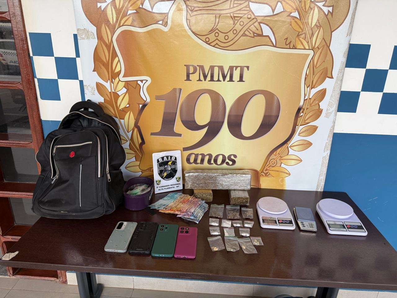 Ação da equipe Raio termina com três mulheres e um homem presos por tráfico em Alta Floresta
