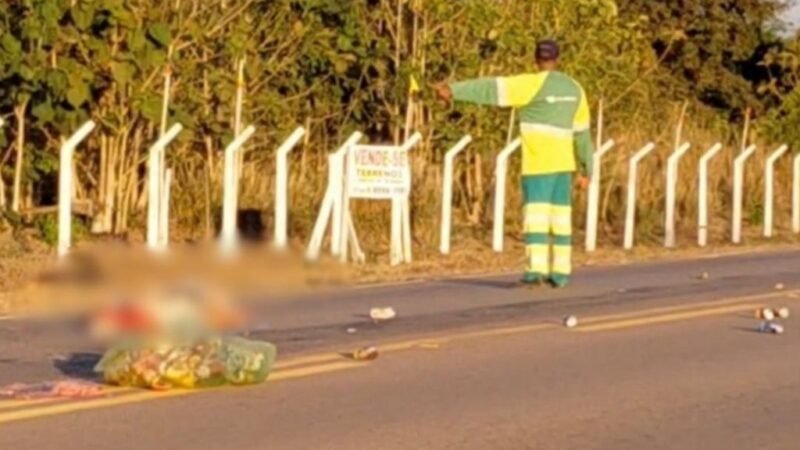 Catador de latinha de 70 anos  morre após ser atropelado por carreta na MT-208 em Carlinda