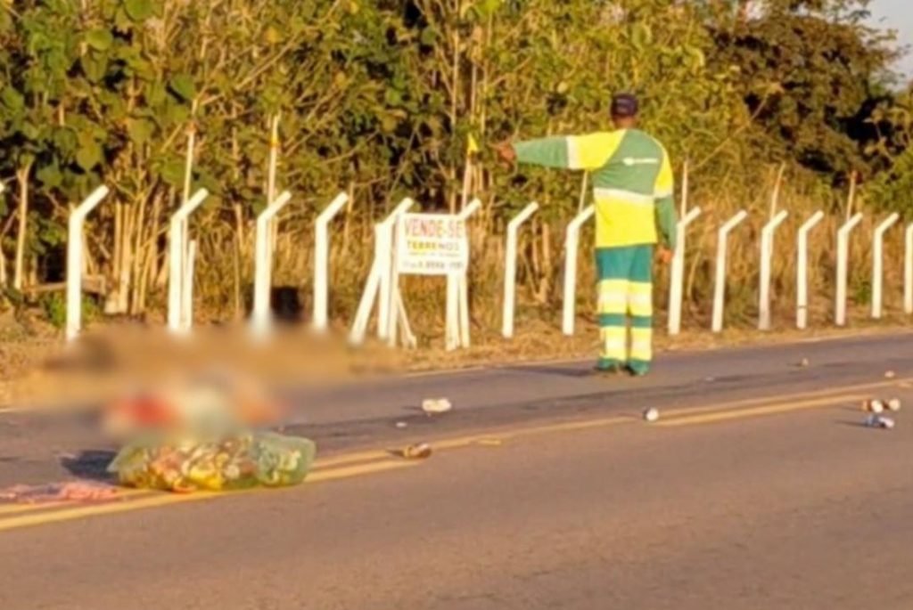 Catador de latinha de 70 anos  morre após ser atropelado por carreta na MT-208 em Carlinda