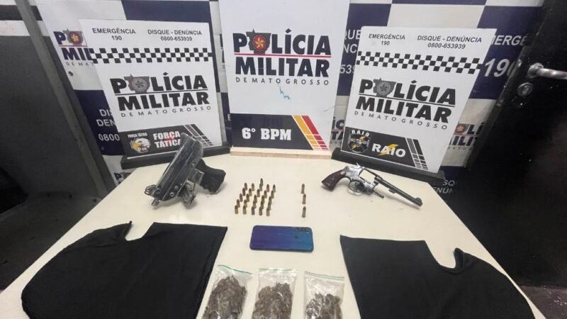 Polícia Militar apreende adolescentes com submetralhadora e munições