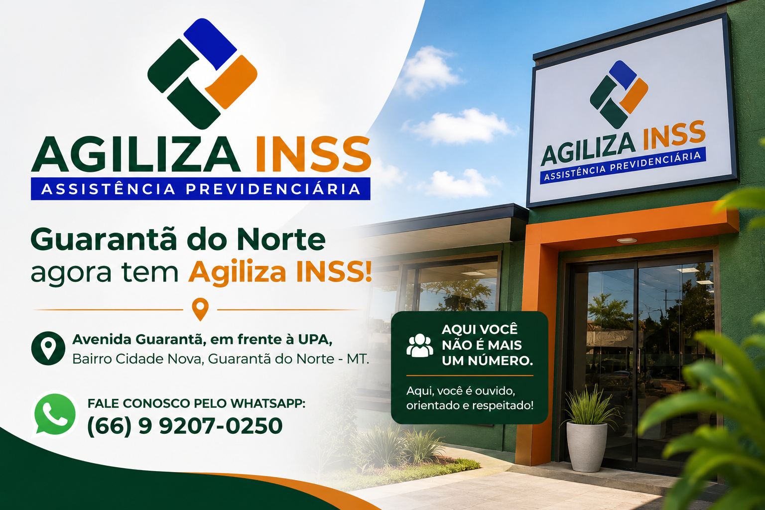 Guarantã do Norte conta com a Agiliza INSS, especializada em assistência previdenciária