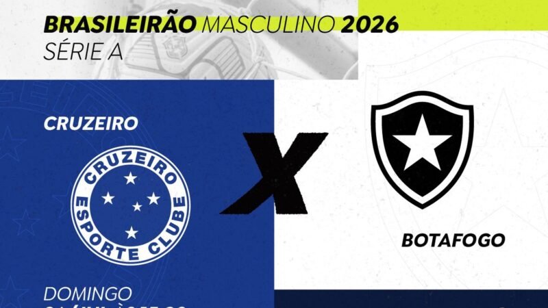 Rádio Nacional transmite neste domingo duelo entre Cruzeiro e Botafogo