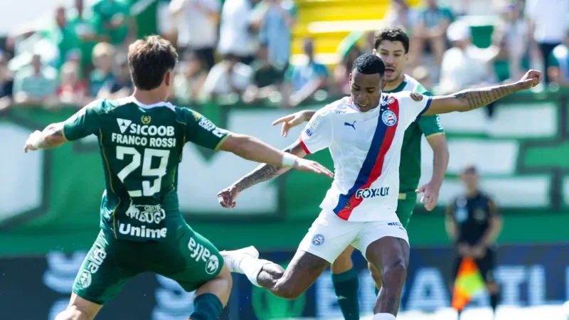 Brasileirão: Chapecoense busca empate com Bahia em jogo de seis gols