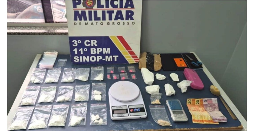 Grupo é preso ao tentar levar drogas para detento e acaba surpreendido pela PM em Sinop