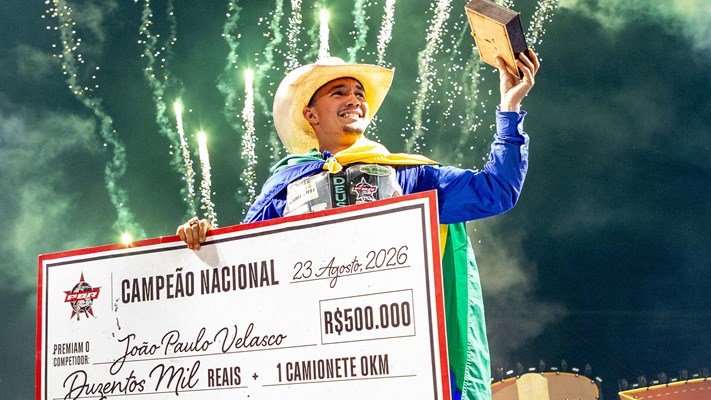 Peão de Mato Grosso conquista título brasileiro da PBR e leva R$ 500 mil em Barretos