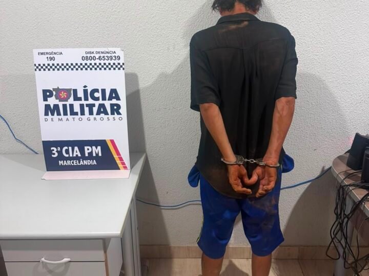 Procurado por furto é localizado e preso durante ação da Polícia Militar em Marcelândia