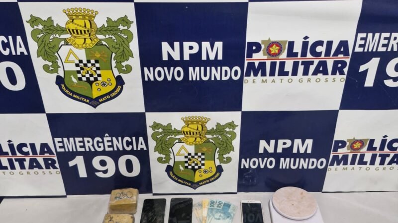 Casal é preso com drogas e polícia apreende mais de R$ 27 mil em entorpecentes em Novo Mundo