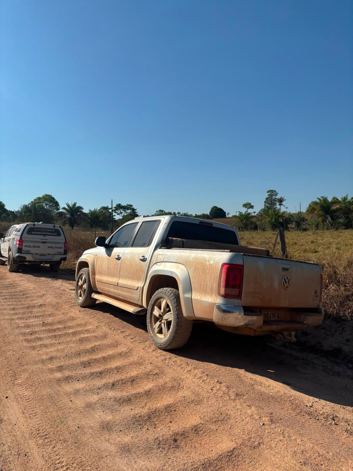 Camionete roubada em garimpo é encontrada abandonada durante diligências no Nortão de MT