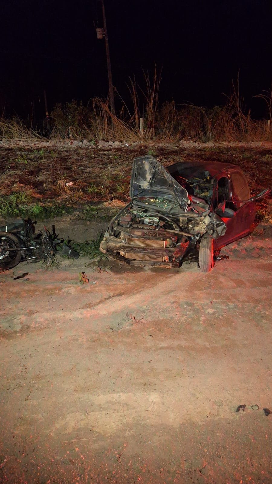 Motociclista morre após colisão com carro na BR-163 no Nortão de MT; duas pessoas ficam feridas