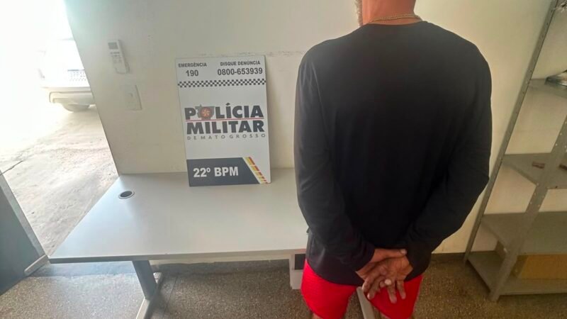 Homem é preso após tentar esconder identidade durante abordagem policial em Peixoto de Azevedo