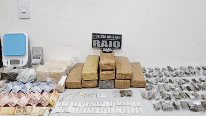 Casal de 47 anos é preso com grande quantidade de drogas durante operação em Peixoto de Azevedo