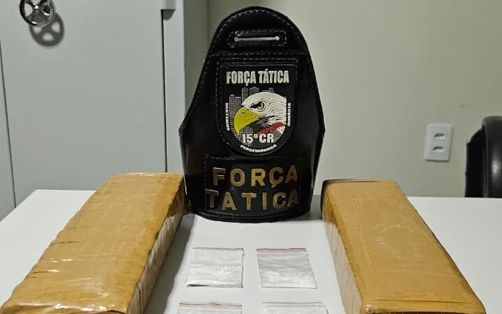 Adolescente é apreendido com cocaína e tabletes de maconha em Terra Nova do Norte