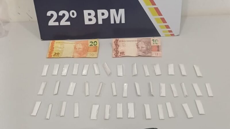 Adolescente é apreendido com 41 porções de cocaína e balança de precisão em Peixoto de Azevedo