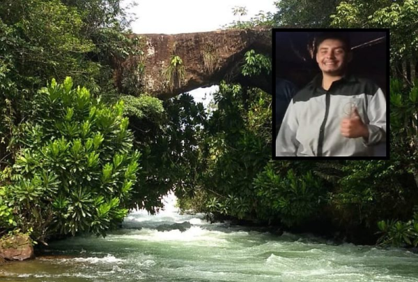 Jovem pula de cachoeira, desaparece em rio e é encontrado morto