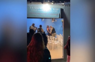 Homem mata ex e é preso após se esconder dentro de igreja