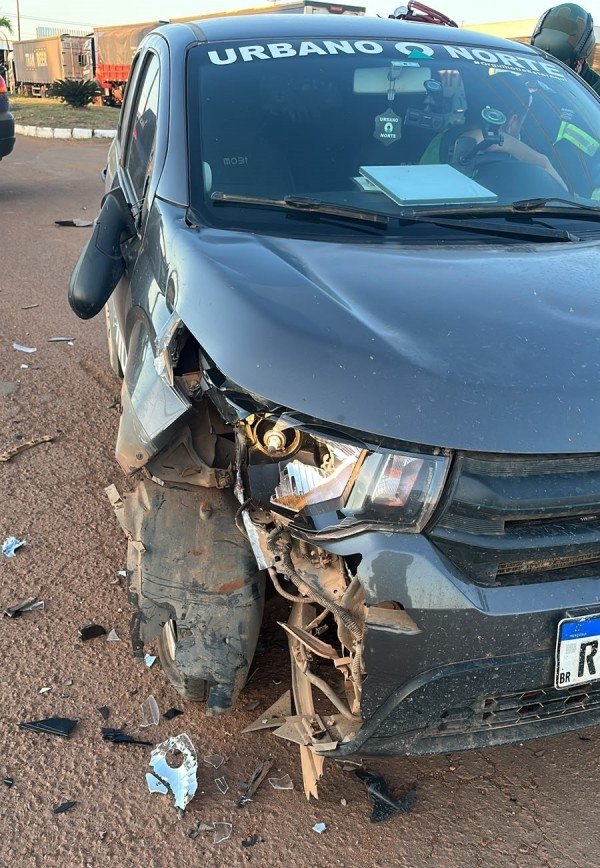 Acidente na MT-320 deixa motociclista e motorista feridos em Colíder