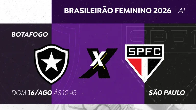 TV Brasil exibe Botafogo x São Paulo pelo Brasileirão Feminino A1