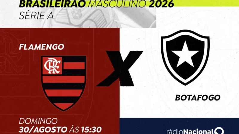 Neste domingo, Rádio Nacional transmite clássico Flamengo x Botafogo