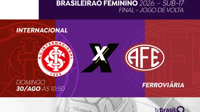 TV Brasil exibe final do Brasileirão Feminino Sub-17 neste domingo