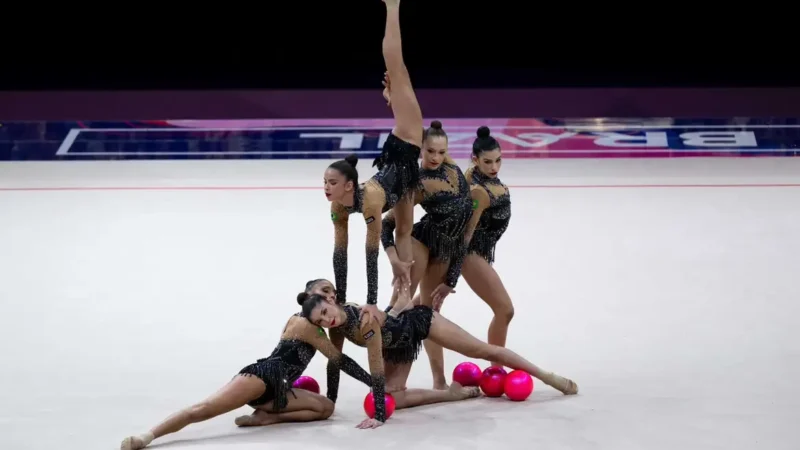 Ginástica rítmica: Brasil é bronze e garante vaga em Los Angeles 2028