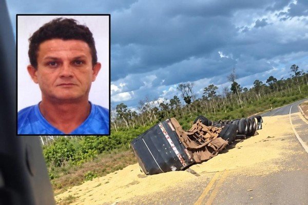 Nortão: Motorista morre preso às ferragens após caminhão tombar