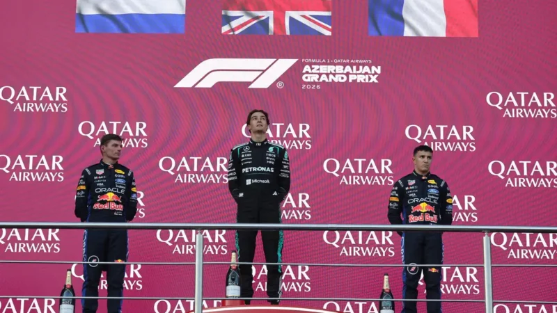 Fórmula 1: Russell supera Verstappen por 0.1s e vence GP do Azerbaijão