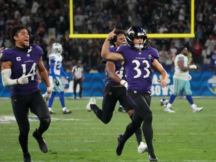 No último segundo, Baltimore Ravens batem Dallas Cowboys no Rio