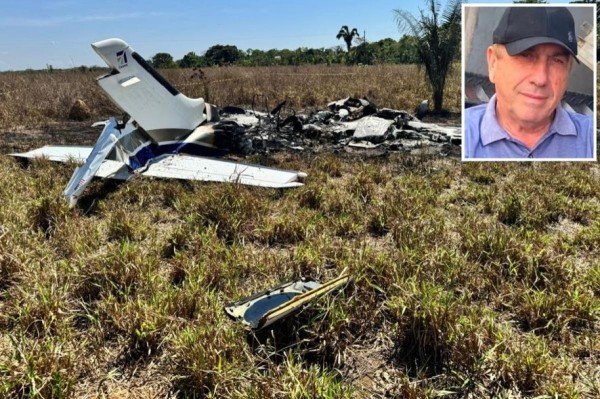 Empresário de 65 anos é identificado como vítima de acidente aéreo em MT