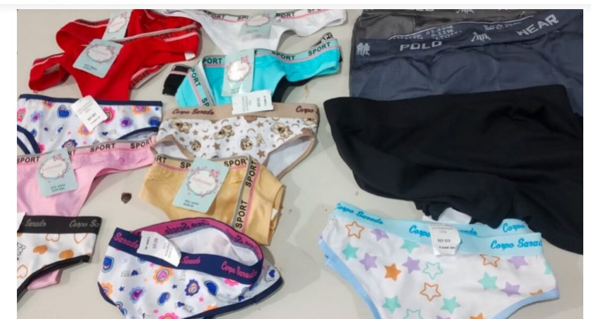 Homem é preso com roupas íntimas furtadas e chama atenção durante abordagem