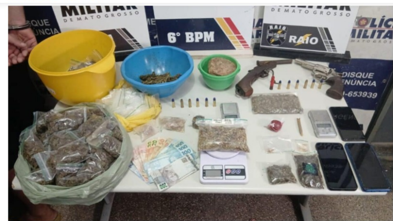 Trio é preso com armas, drogas e ‘supermaconha’ após denúncia