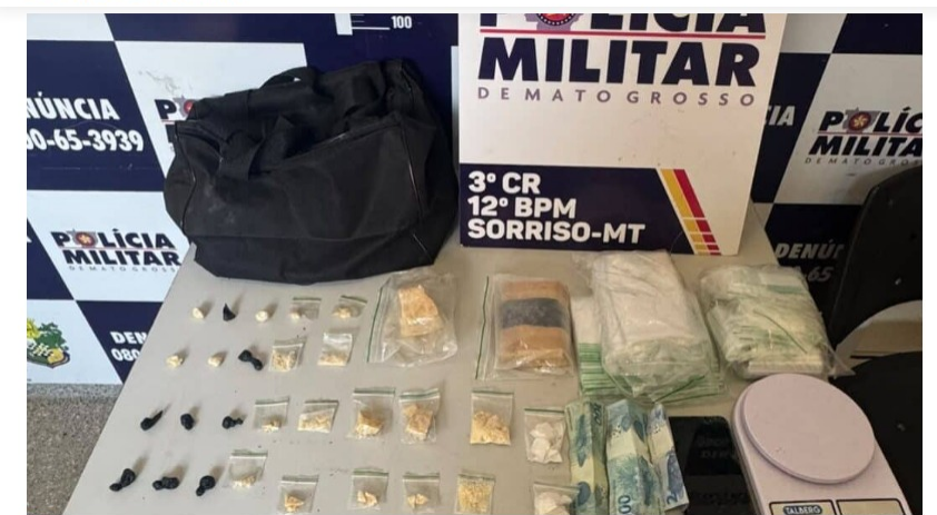 Com tornozeleira eletrônica, jovem é preso com quase 600 gramas de drogas