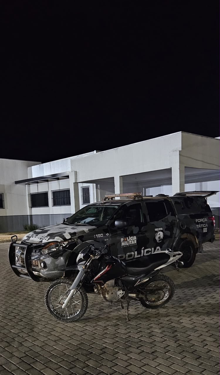 Jovem é detido após ser flagrado com motocicleta furtada comprada por R$ 4,8 mil em Matupá