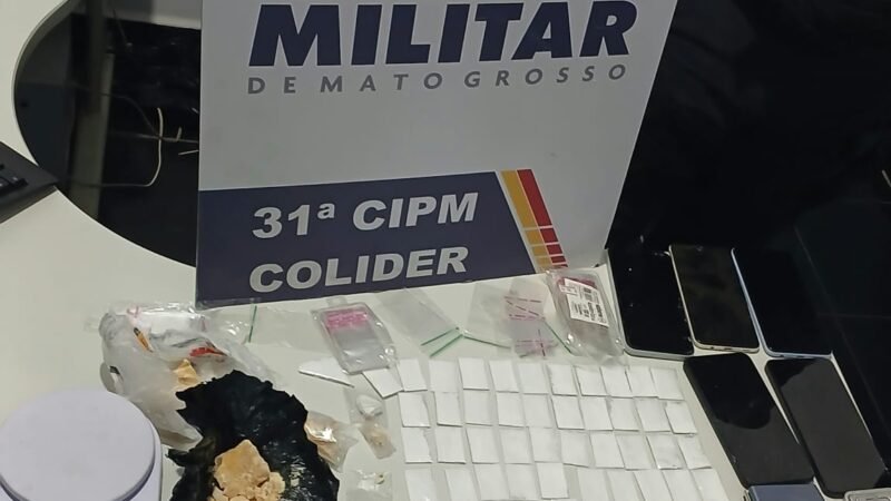 Jovem de 18 anos é preso com cerca de 100 porções de cocaína após ameaçar ex-companheira de 17 anos em Colíder