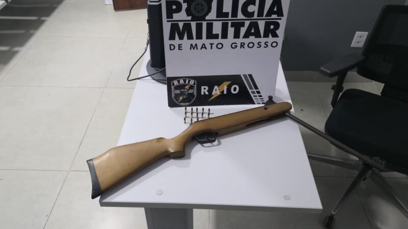 Homem atira contra policiais durante abordagem e acaba preso em Guarantã do Norte