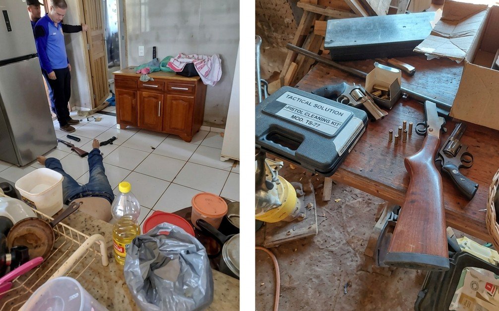 Polícia apreende armas durante investigação da morte de pai e dois filhos no Nortão
