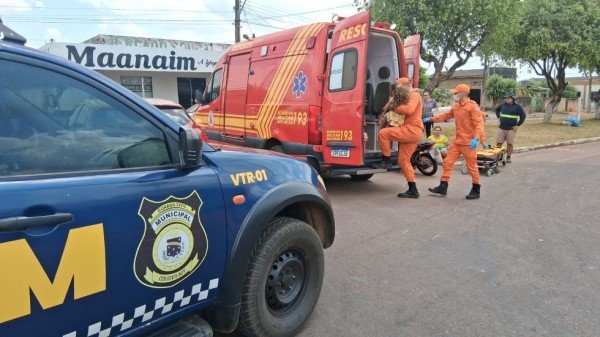 Mulher e criança ficam feridas em acidente envolvendo Biz e Onix em Colíder