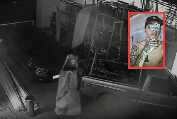 Vídeo flagra assassino arrastando corpo de colega de trabalho após matá-lo com extintor em Sinop
