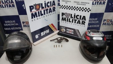 Criminosos tentam roubar espetinho e são presos com revólver em MT