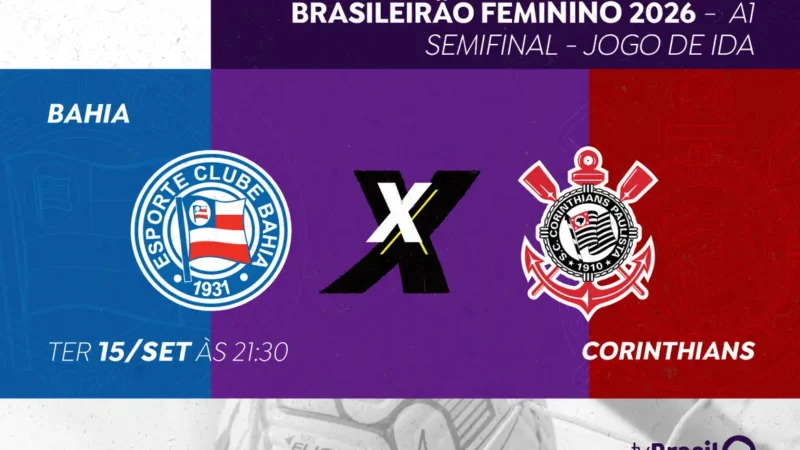 Brasileirão Feminino: TV Brasil exibe semifinal Bahia x Corinthians