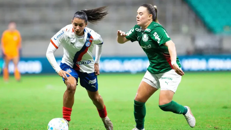 Brasileirão Feminino: Bahia e Palmeiras ficam no 1 a 1 pelas quartas