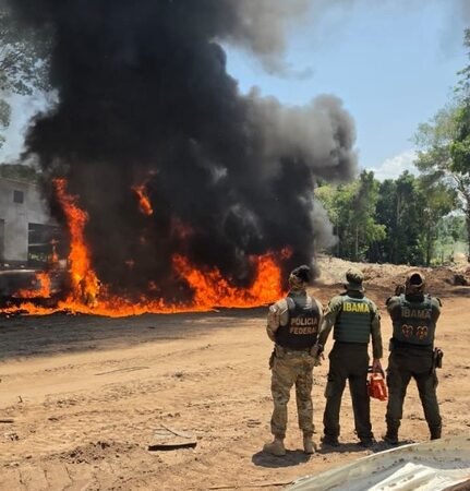 Garimpo ilegal é alvo de operação que destrói dezenas de equipamentos