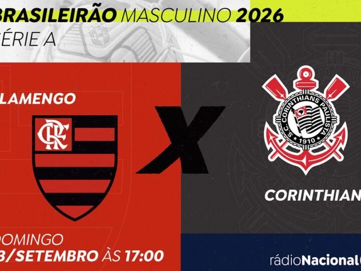 Rádio Nacional transmite clássico Flamengo x Corinthians neste domingo
