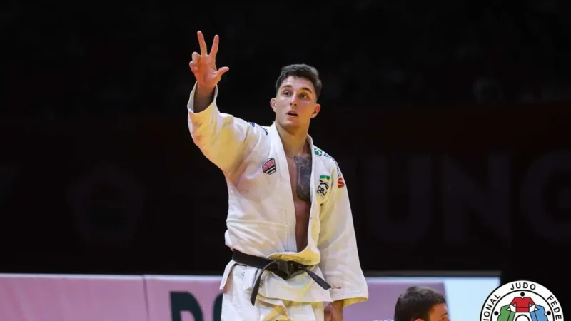 Guilherme Schimidt é ouro e país fecha Grand Slam de judô com 3 pódios