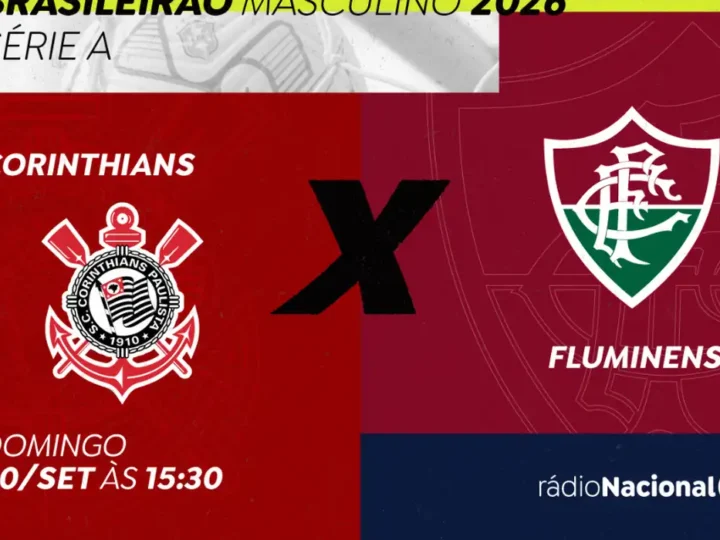 Rádio Nacional exibe Corinthians x Fluminense neste domingo
